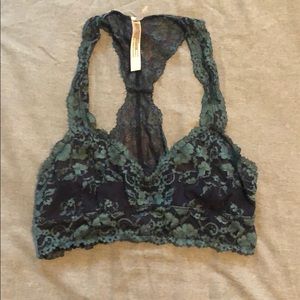 Free people racer lace bralette